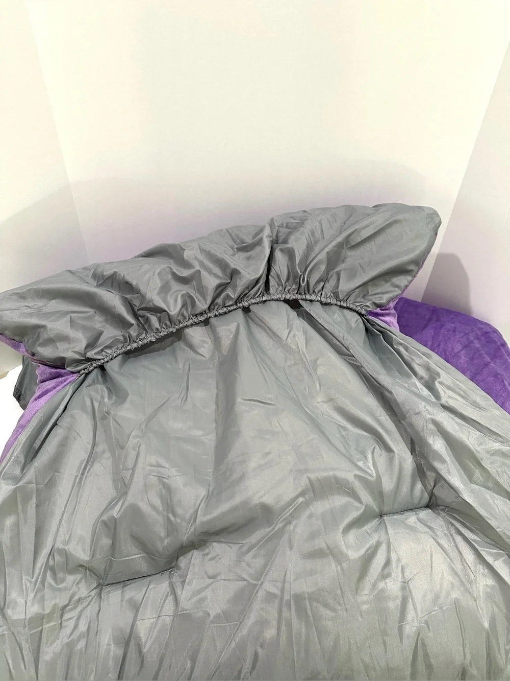 New Purple Velvet Thick Fluffy Camping Cot Mat Cover Mattress Pad
